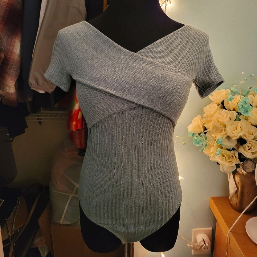 Blue/Green SHEIN Bodysuit